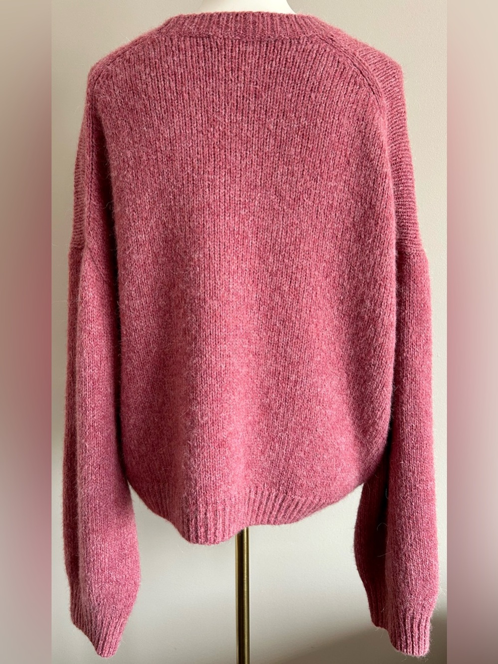 Coach Signature Crewneck Sweater in Rogue Red - Picture 6 of 8